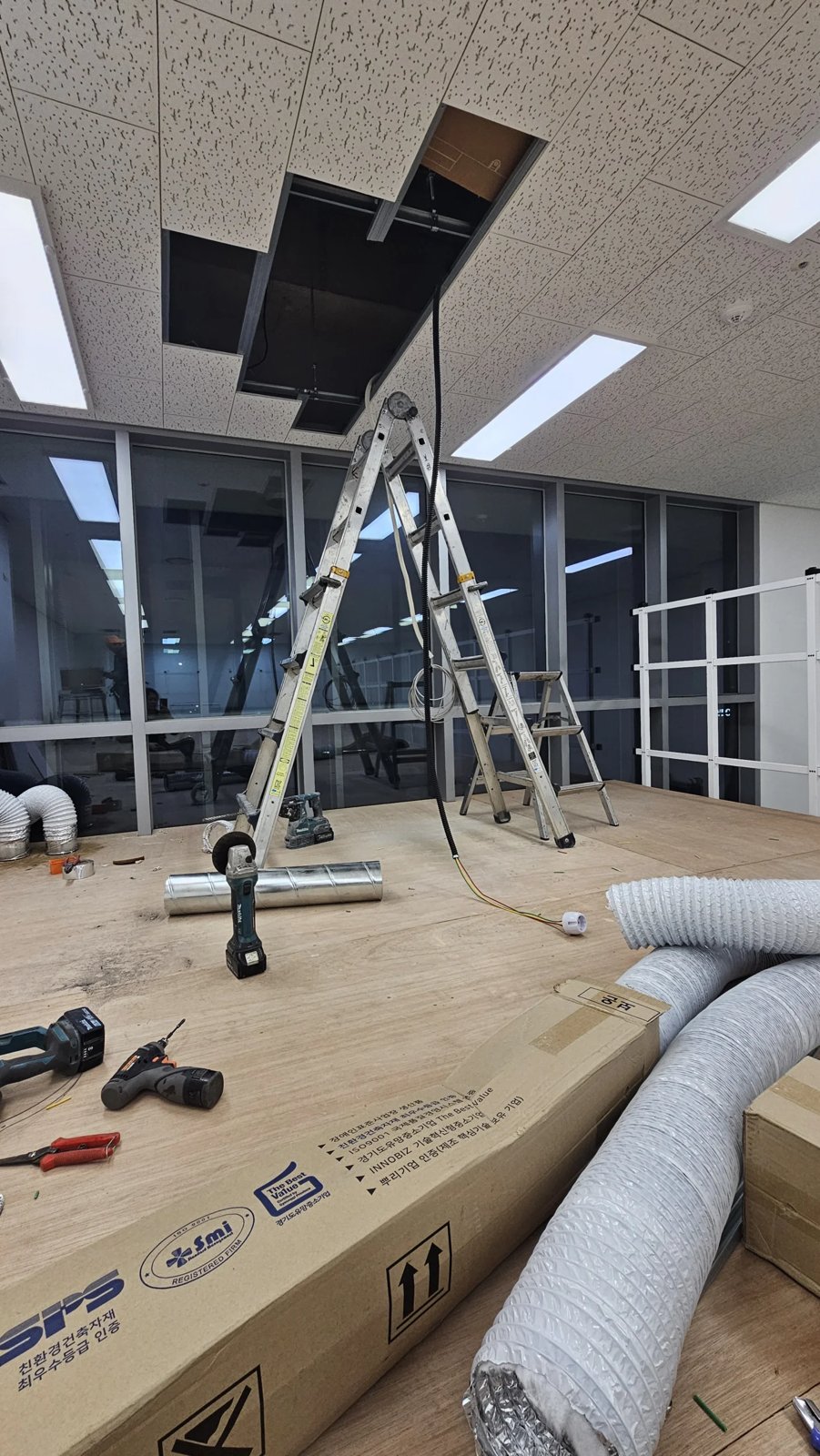 평택 전열교환기설치 현장 작업 사진 11